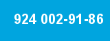 924 002-91-86 924 002-91-86
